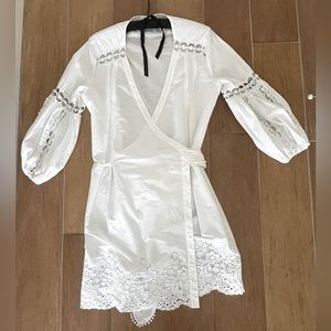 Flavio Castellani Embroidered Cotton Tunic/Blouse, Sz 6